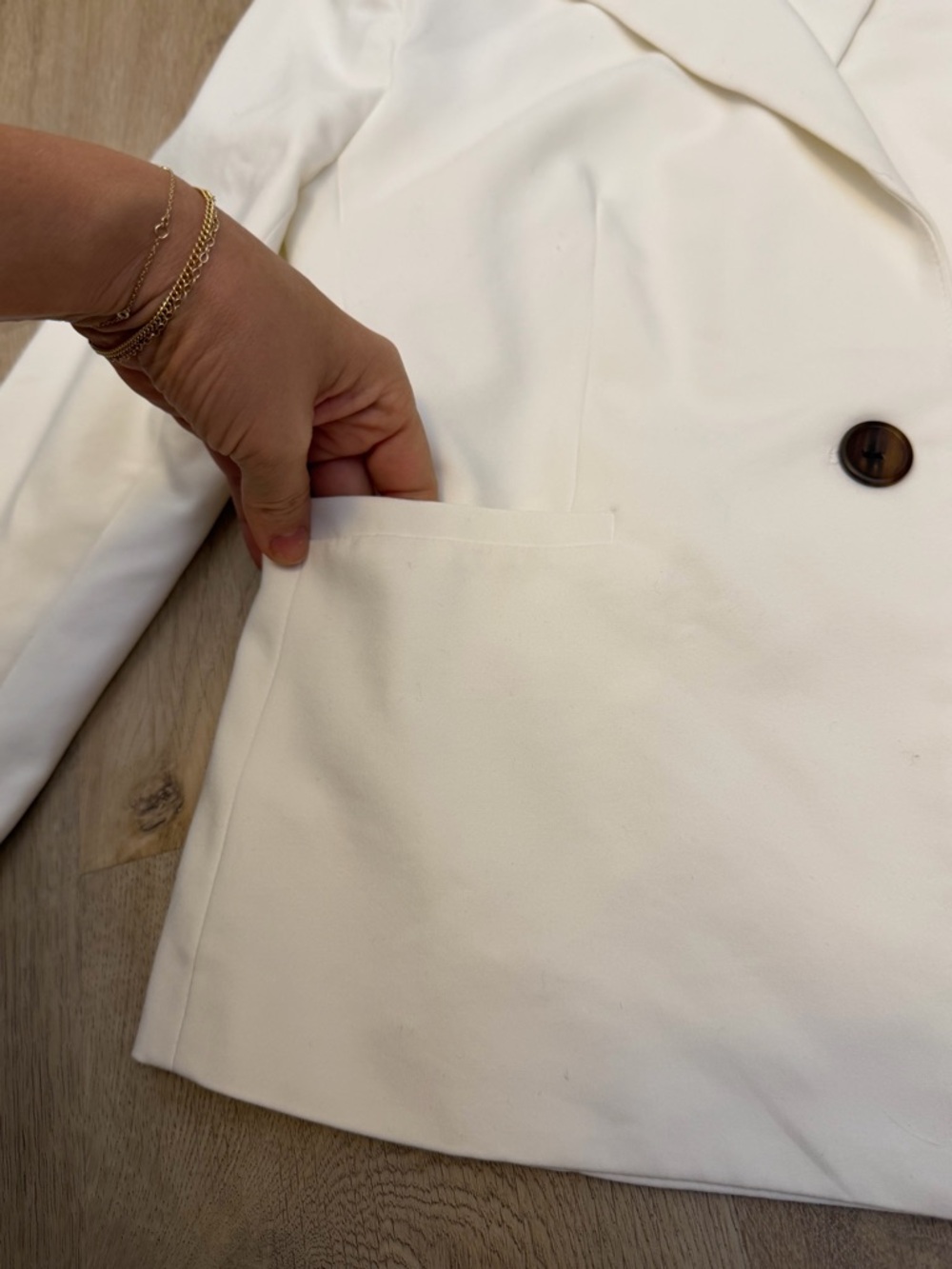 Philosophy White Single-Button Blazer - image 7